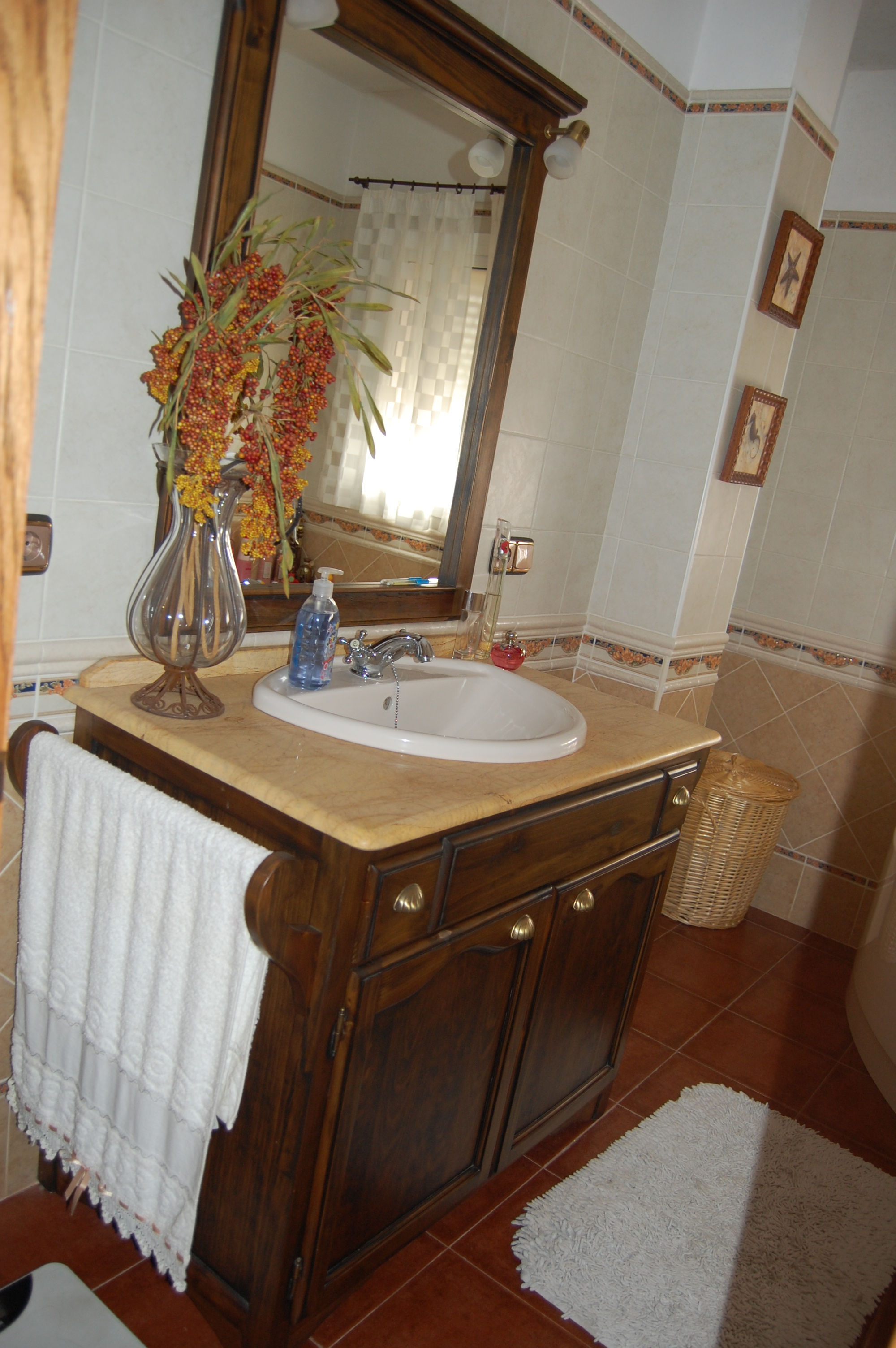 Mueble baño roble antiguo