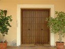 Puerta doble de iroko