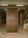 Puerta iroko 2 piezas